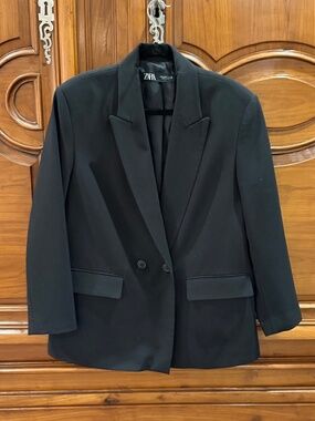 Zara Blazer Black Oversized Size M